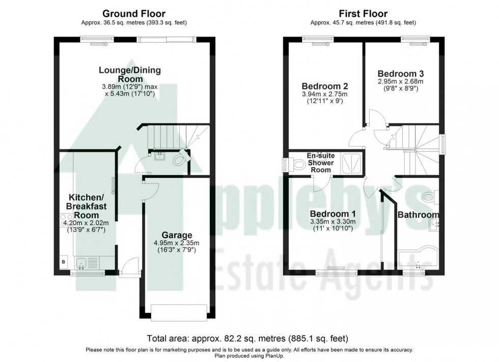 Floorplan for The Maples, Abbeymead, Gloucester
