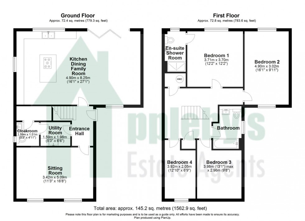 Floorplan for Over Old Road, Hartpury, Gloucester