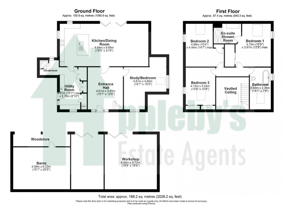 Floorplan for Newent Lane, Huntley, Gloucester