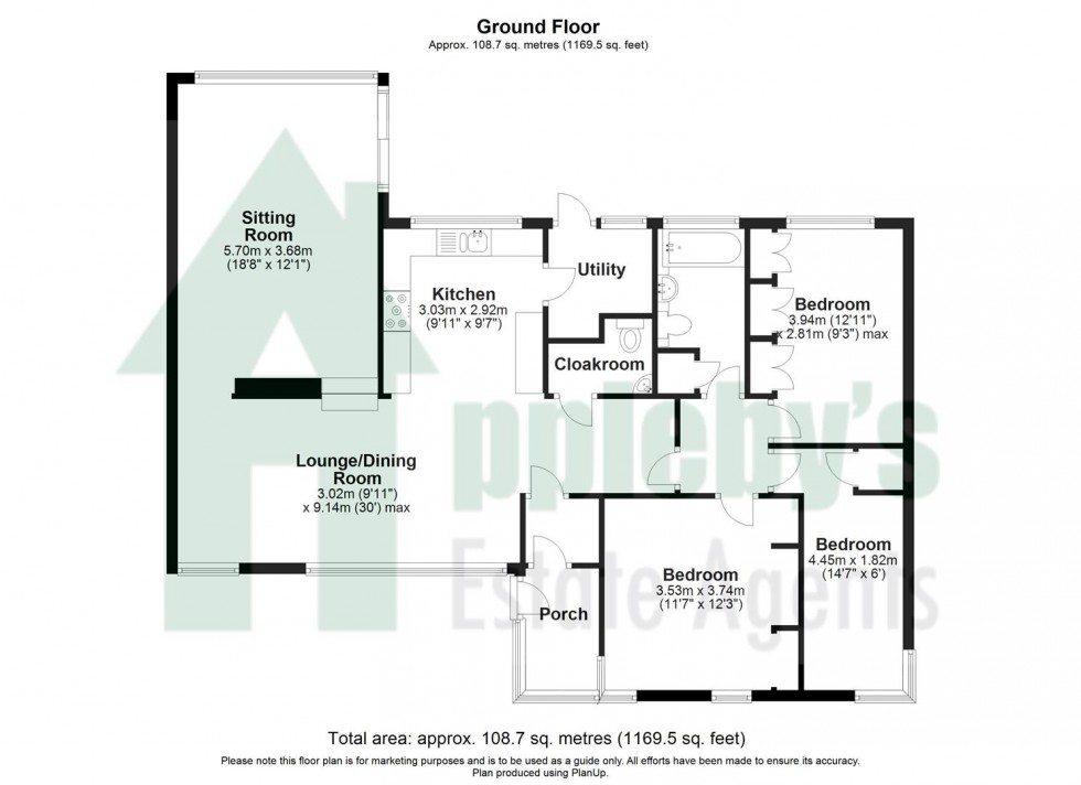 Floorplan for Muzzle Patch, Tibberton, Gloucester