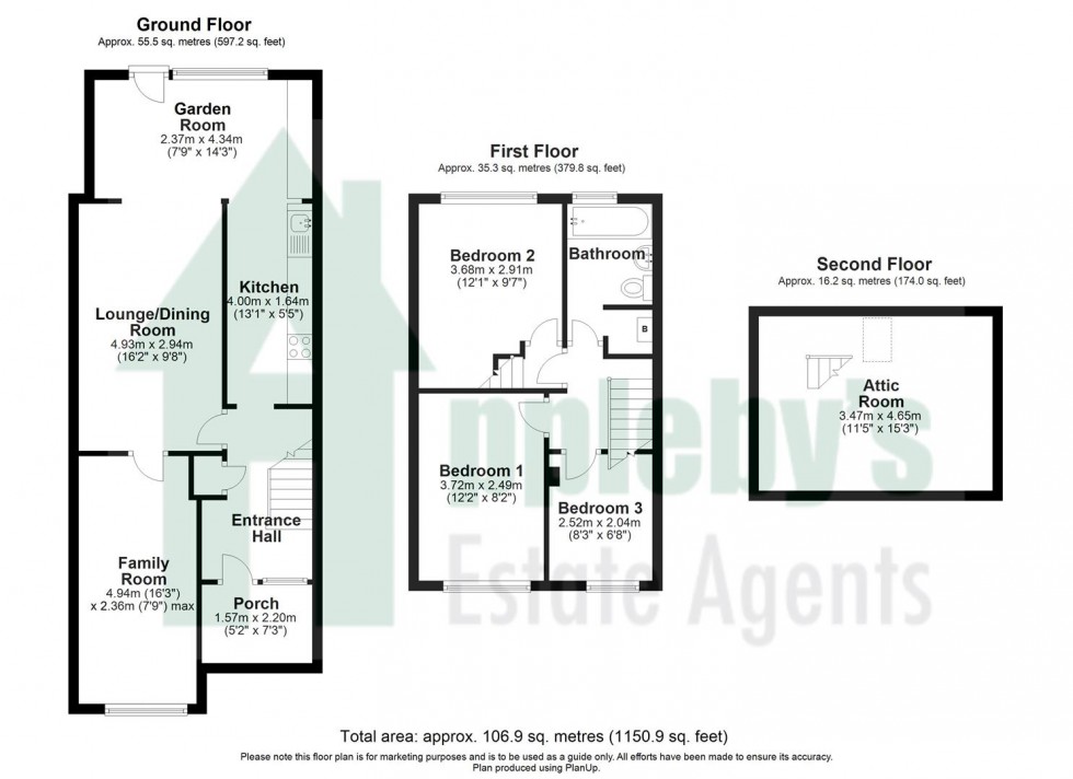 Floorplan for Forest Road, Cinderford