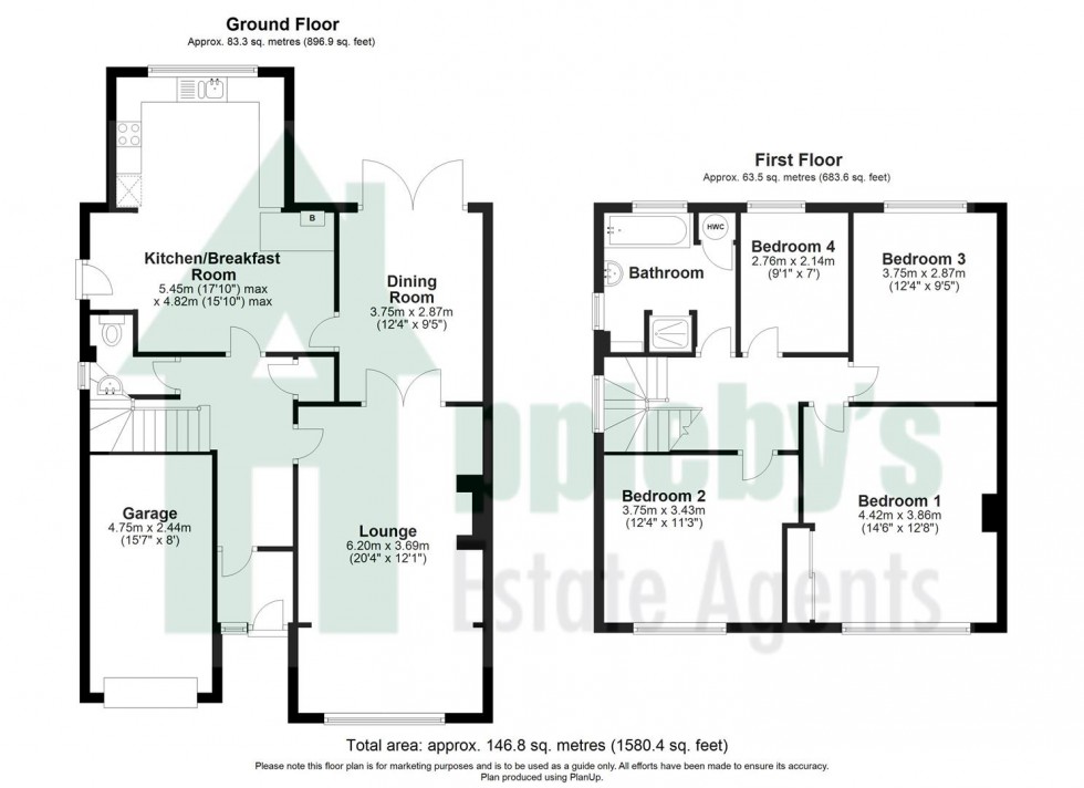 Floorplan for Tibberton, Gloucester