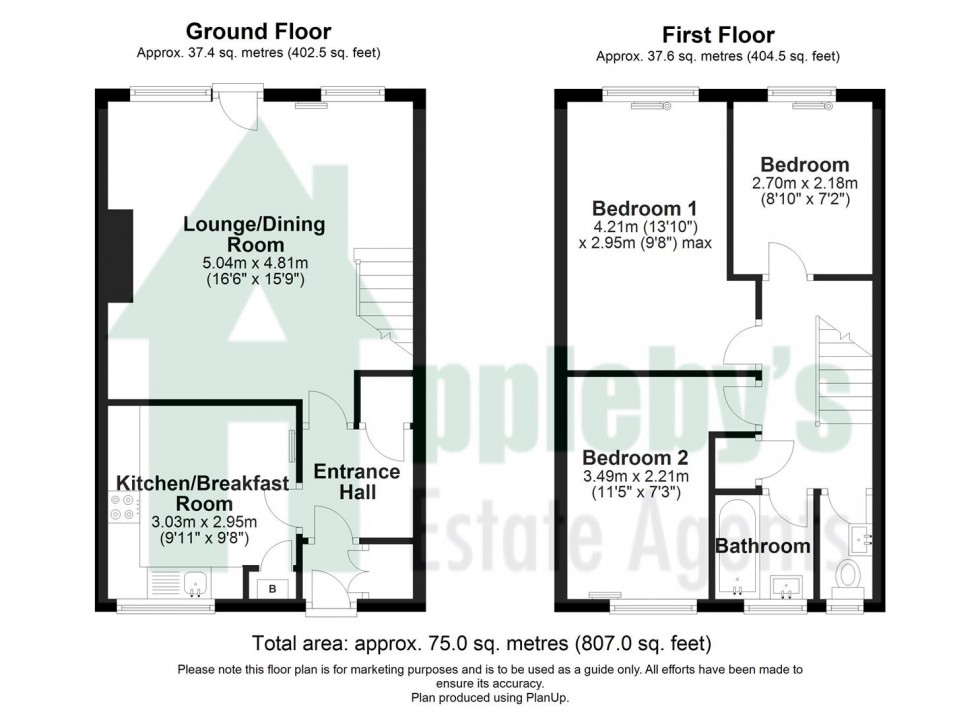 Floorplan for Redwood Close, Gloucester