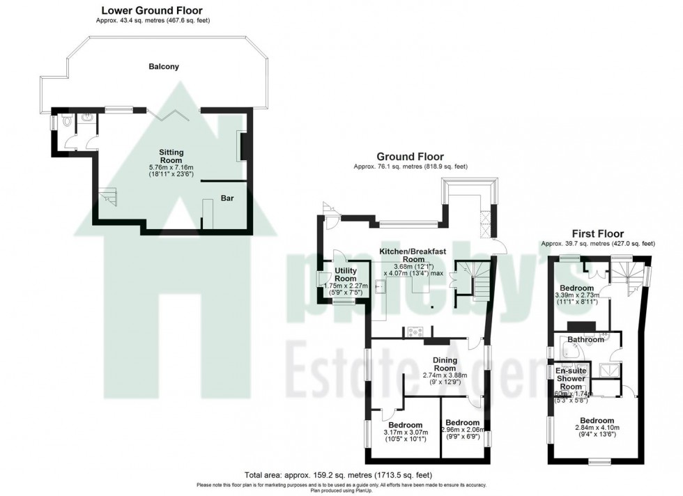 Floorplan for Lea Bailey Hill, Ross-On-Wye