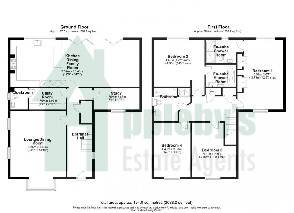 Floorplan for Chapel End, Over Old Road, Hartpury