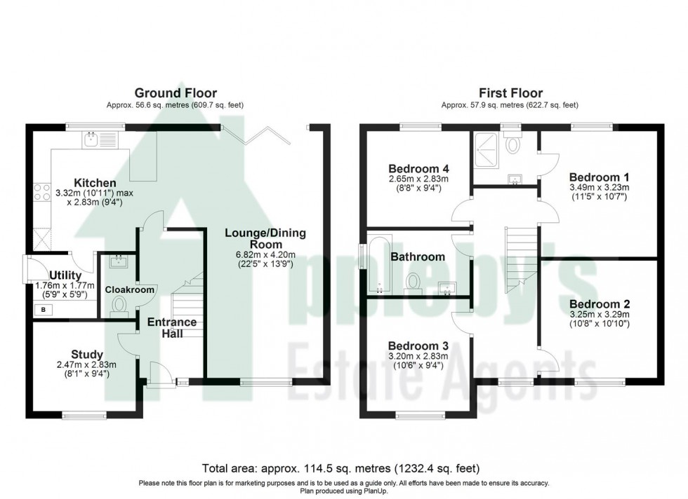 Floorplan for Main Road, Minsterworth