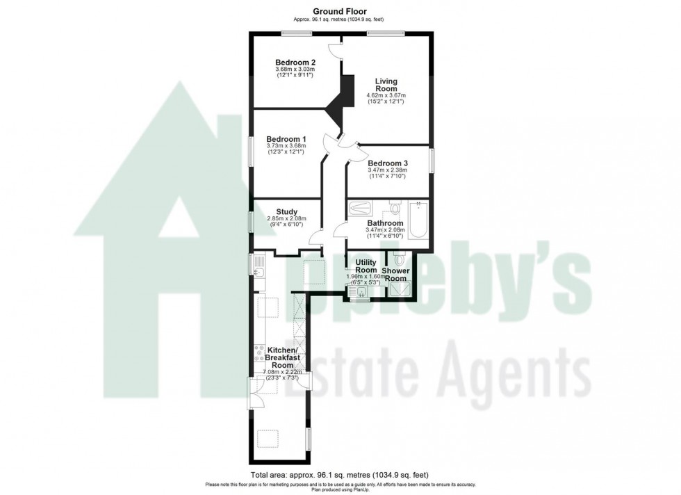 Floorplan for Highnam, Gloucester