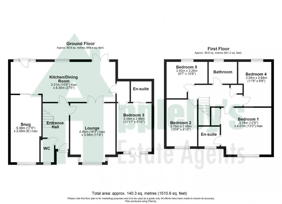 Floorplan for The Maples, Abbeymead, Gloucester