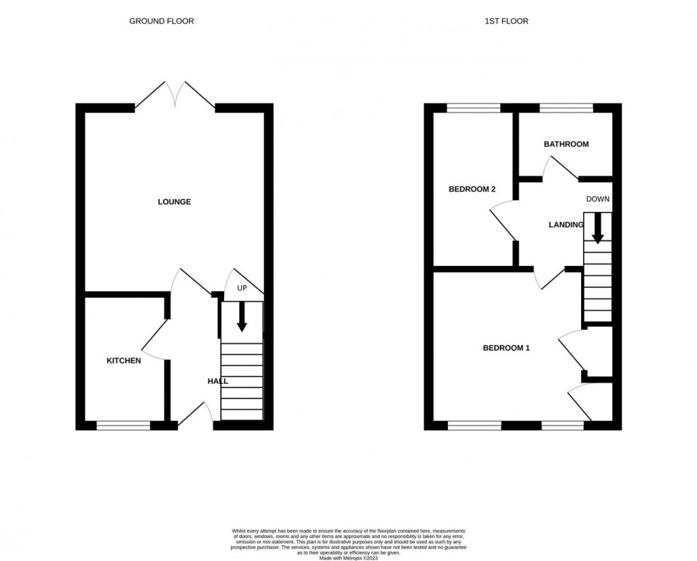 Floorplan for Huntley Close, Abbeymead, Gloucester