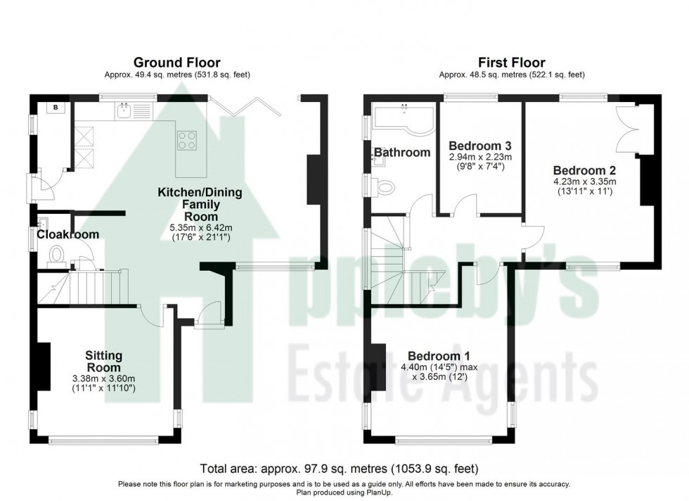 Floorplan for Colebridge Avenue, Gloucester