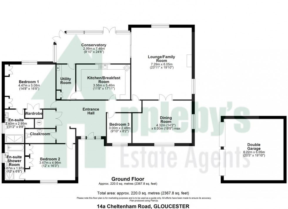 Floorplan for Cheltenham Road, Longlevens