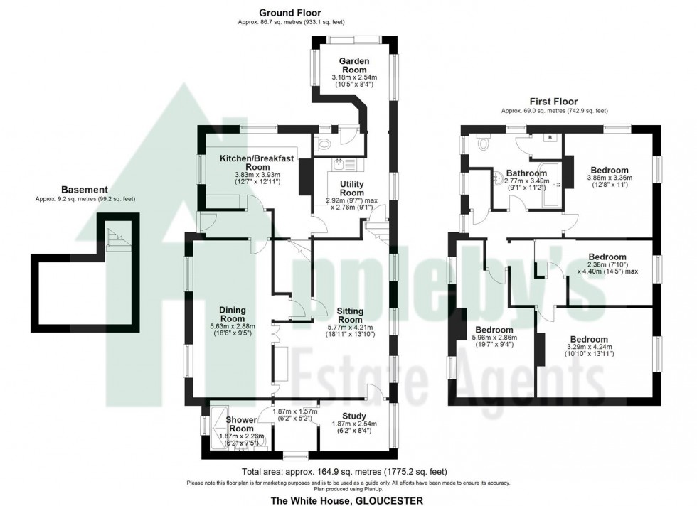 Floorplan for Main Road, Minsterworth, Gloucester