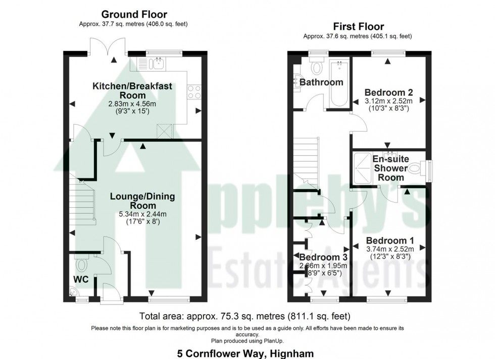 Floorplan for Cornflower Way, Highnam, Gloucester