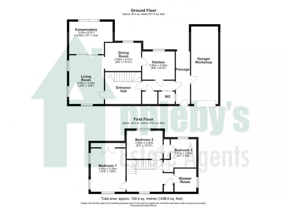 Floorplan for Maidenhall, Highnam, Gloucester