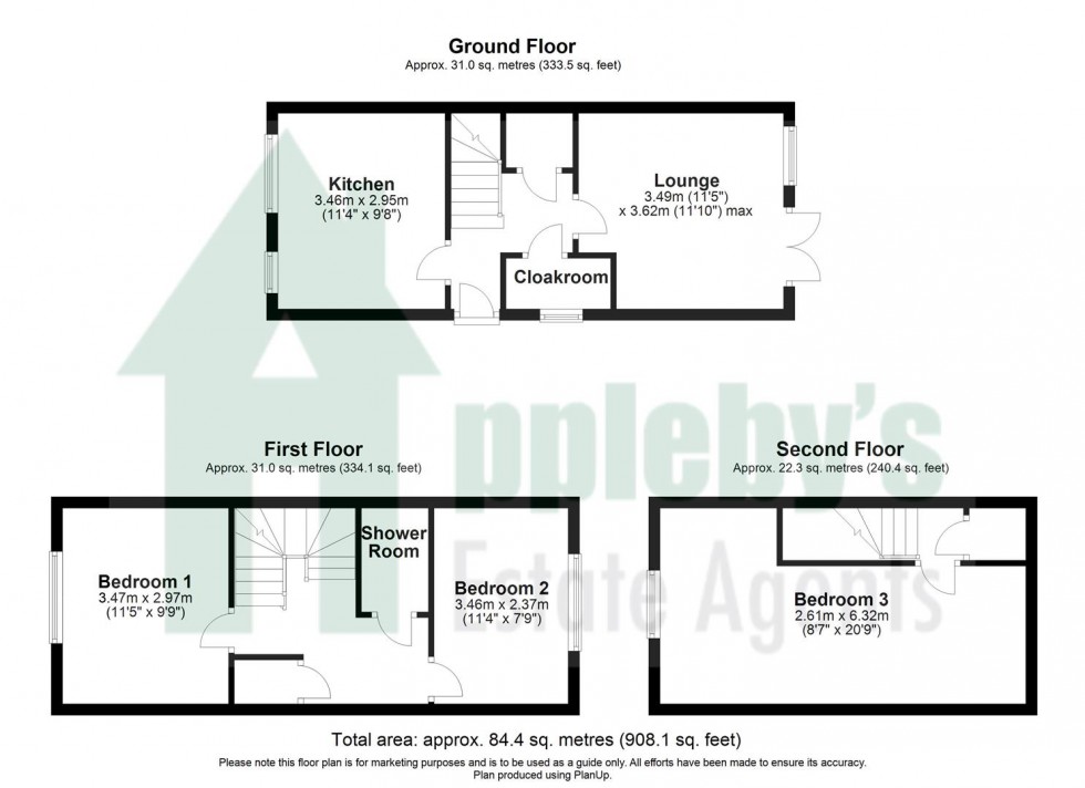 Floorplan for Stokes Mews, Newent