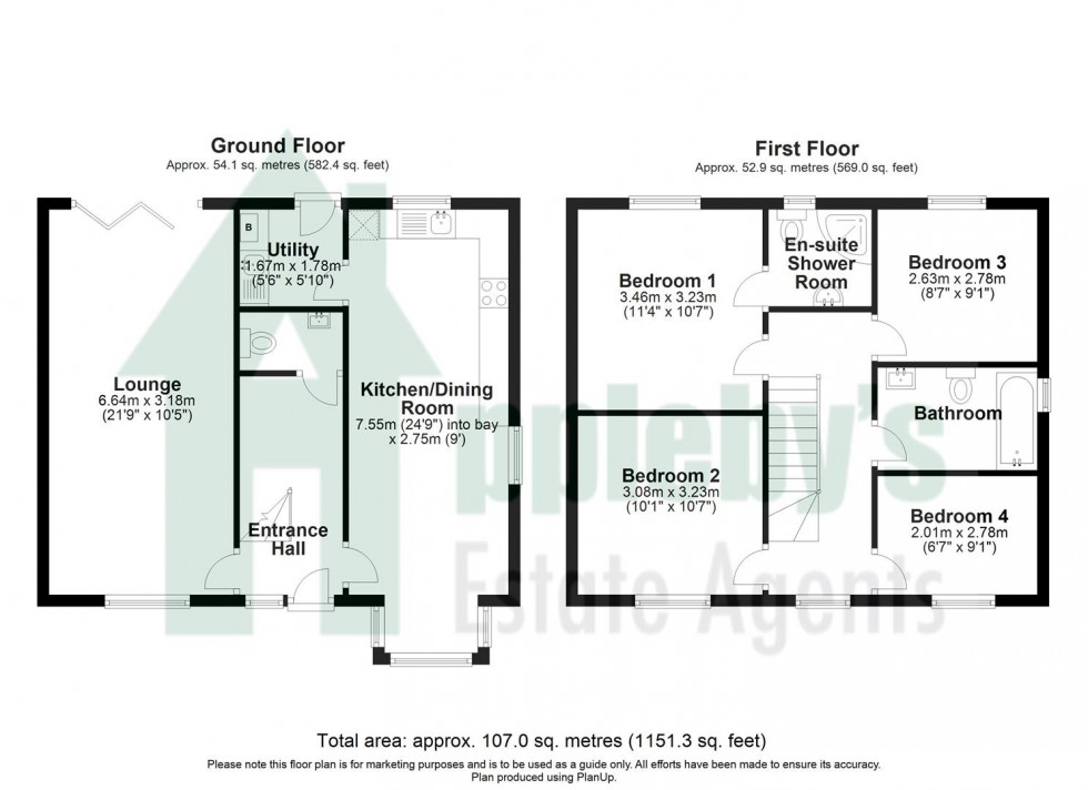 Floorplan for Main Road, Minsterworth, Gloucester