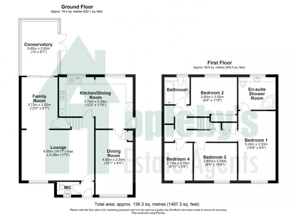 Floorplan for Coopers Way, Newent