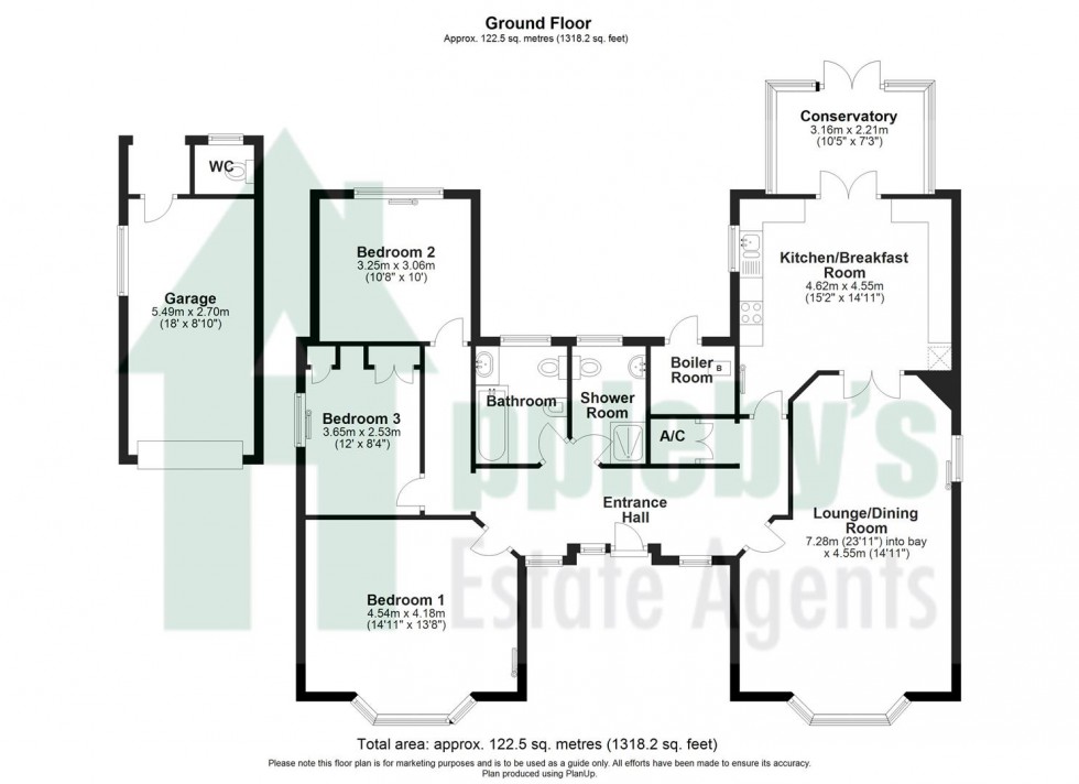 Floorplan for Pirton Lane, Churchdown, Gloucester