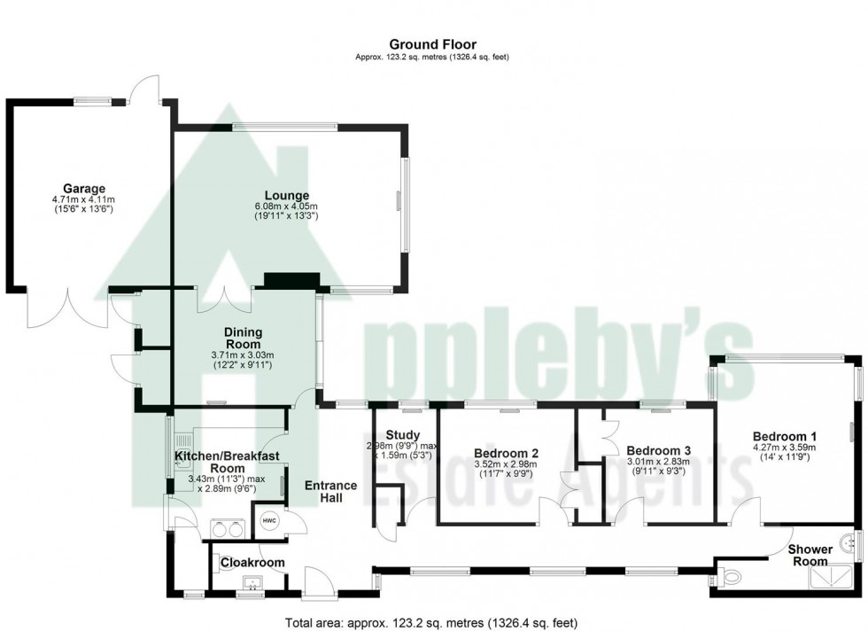 Floorplan for Maidenhall, Highnam, Gloucester